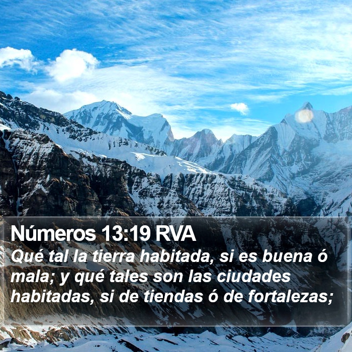 Números 13:19 RVA Bible Study