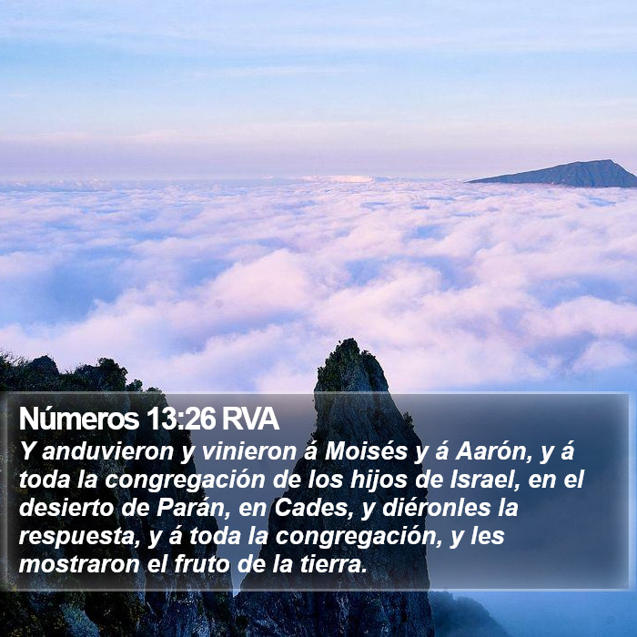 Números 13:26 RVA Bible Study