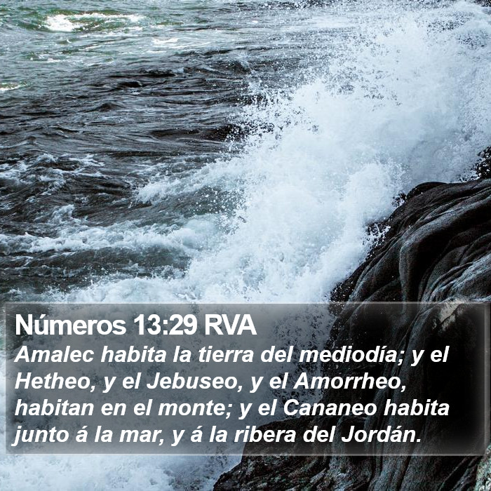 Números 13:29 RVA Bible Study