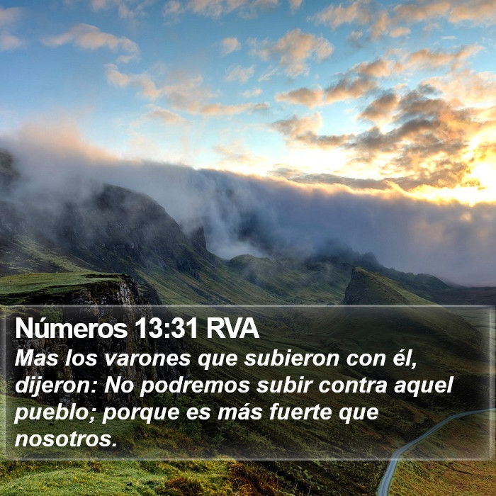 Números 13:31 RVA Bible Study