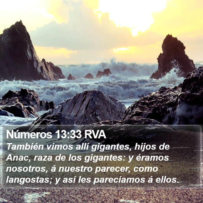 Números 13:33 RVA Bible Study