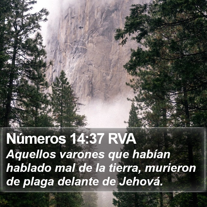 Números 14:37 RVA Bible Study