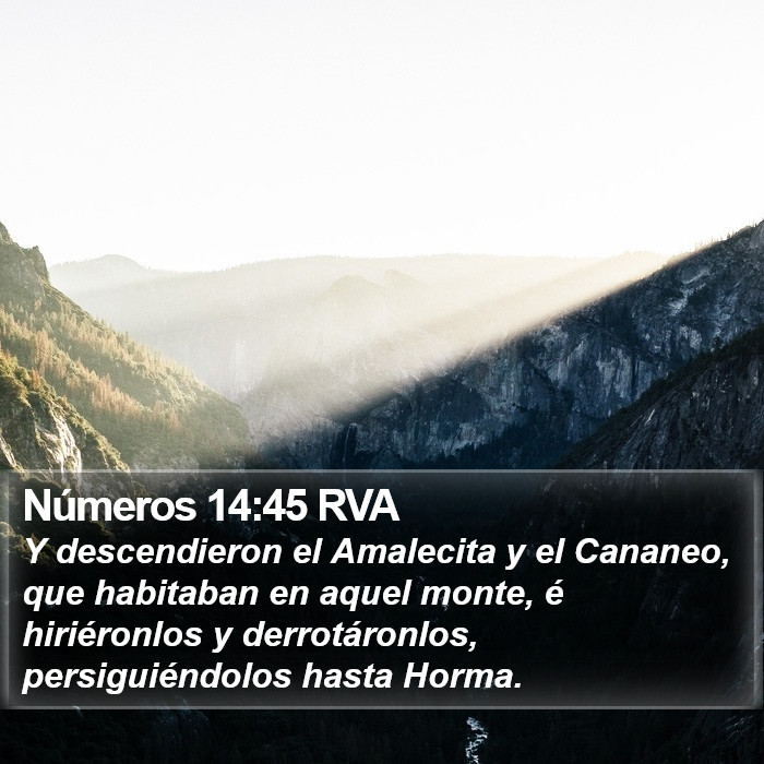 Números 14:45 RVA Bible Study