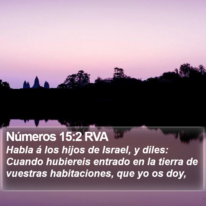 Números 15:2 RVA Bible Study