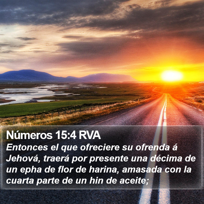 Números 15:4 RVA Bible Study