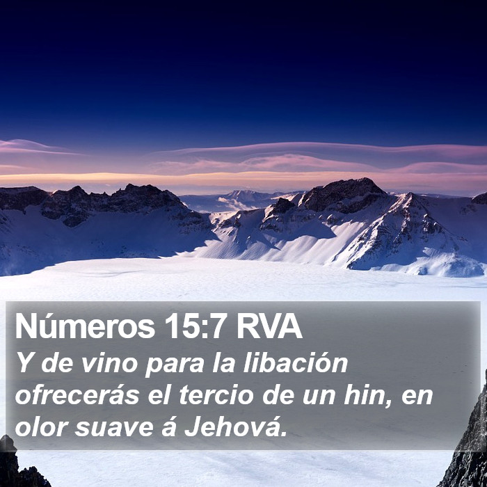 Números 15:7 RVA Bible Study