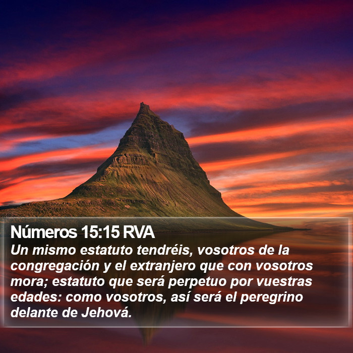 Números 15:15 RVA Bible Study