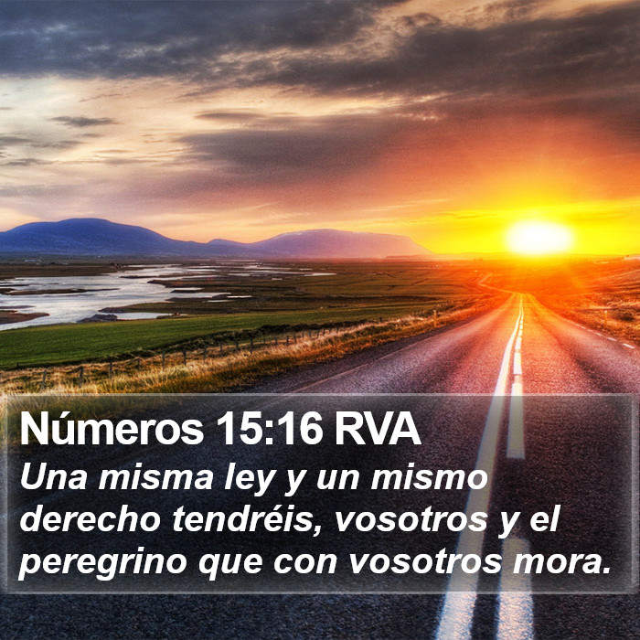 Números 15:16 RVA Bible Study