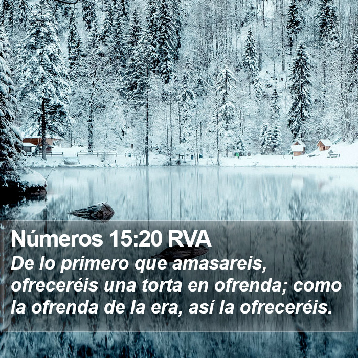 Números 15:20 RVA Bible Study