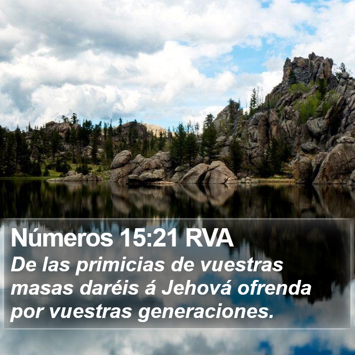 Números 15:21 RVA Bible Study