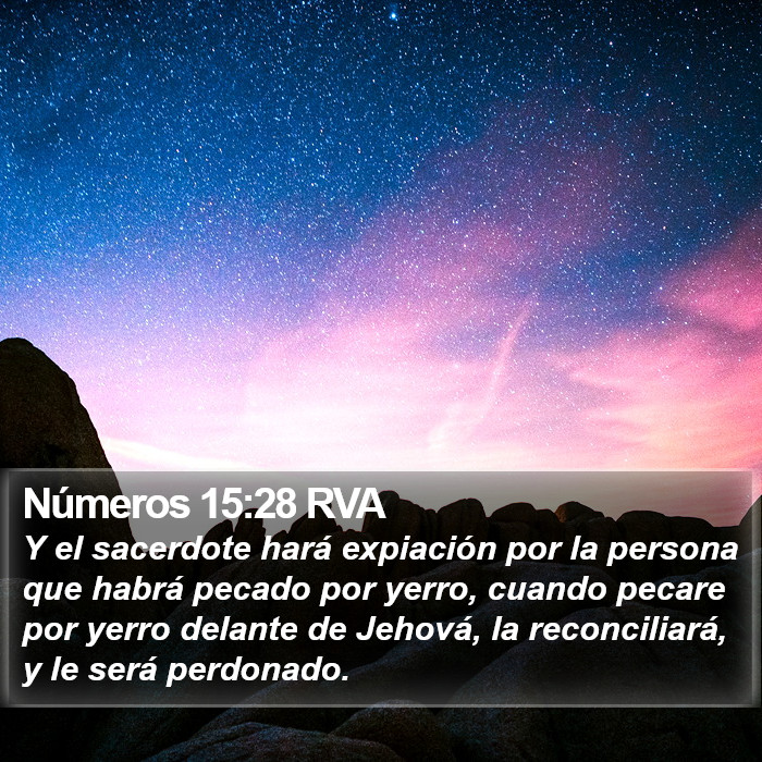 Números 15:28 RVA Bible Study