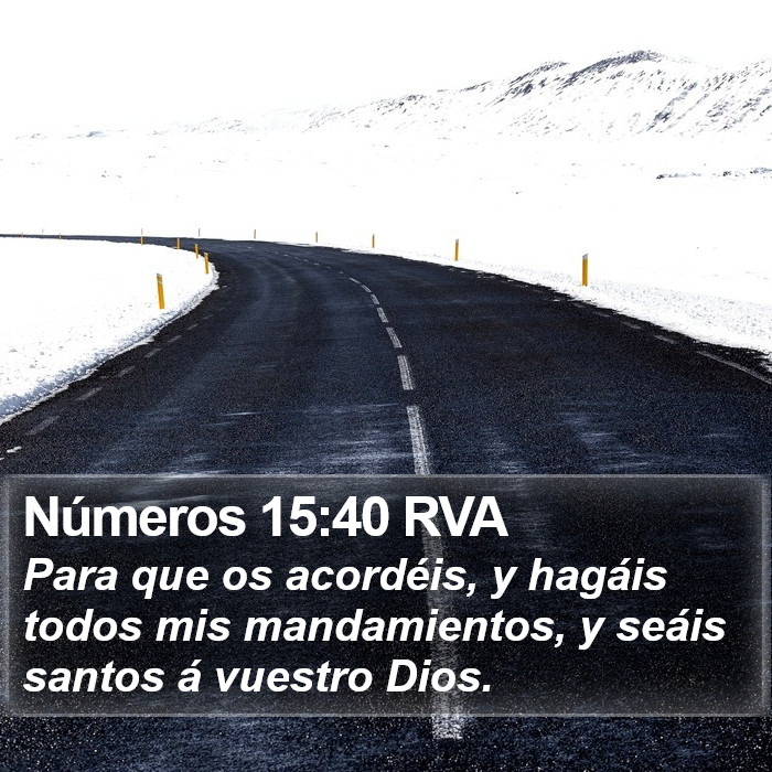 Números 15:40 RVA Bible Study