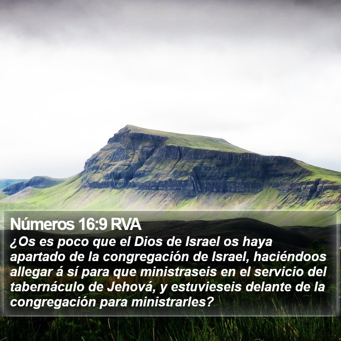 Números 16:9 RVA Bible Study