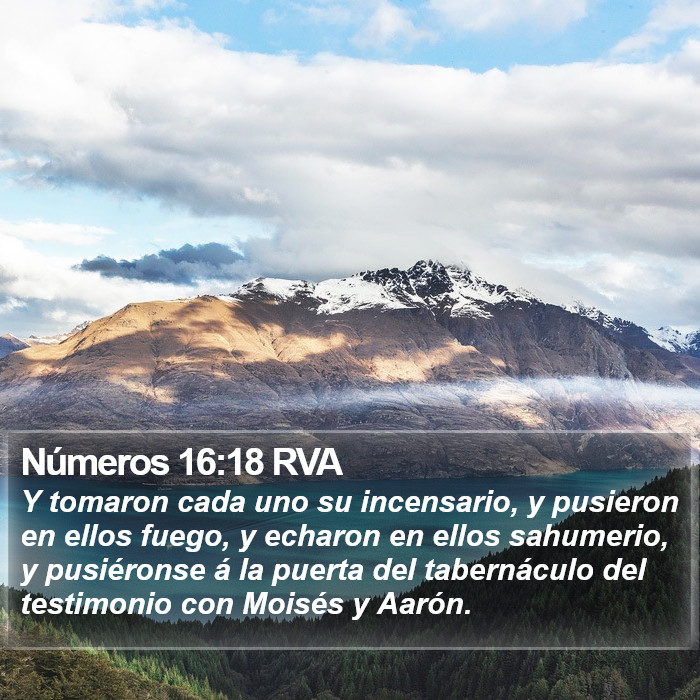 Números 16:18 RVA Bible Study