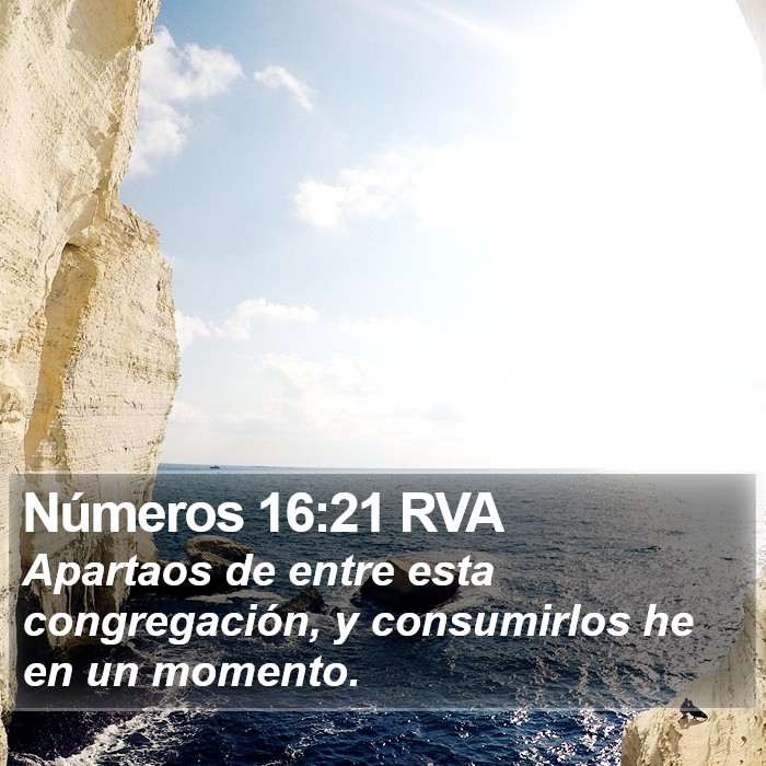 Números 16:21 RVA Bible Study