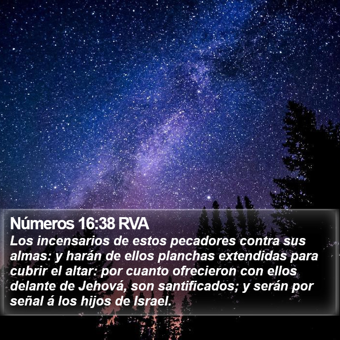 Números 16:38 RVA Bible Study