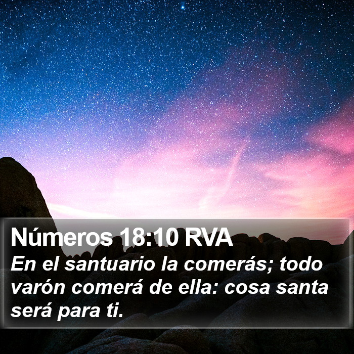 Números 18:10 RVA Bible Study