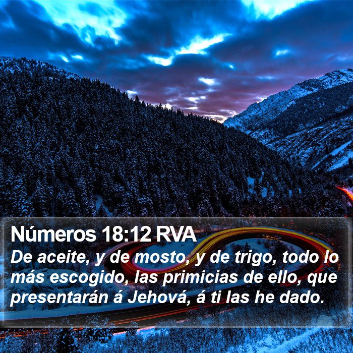 Números 18:12 RVA Bible Study
