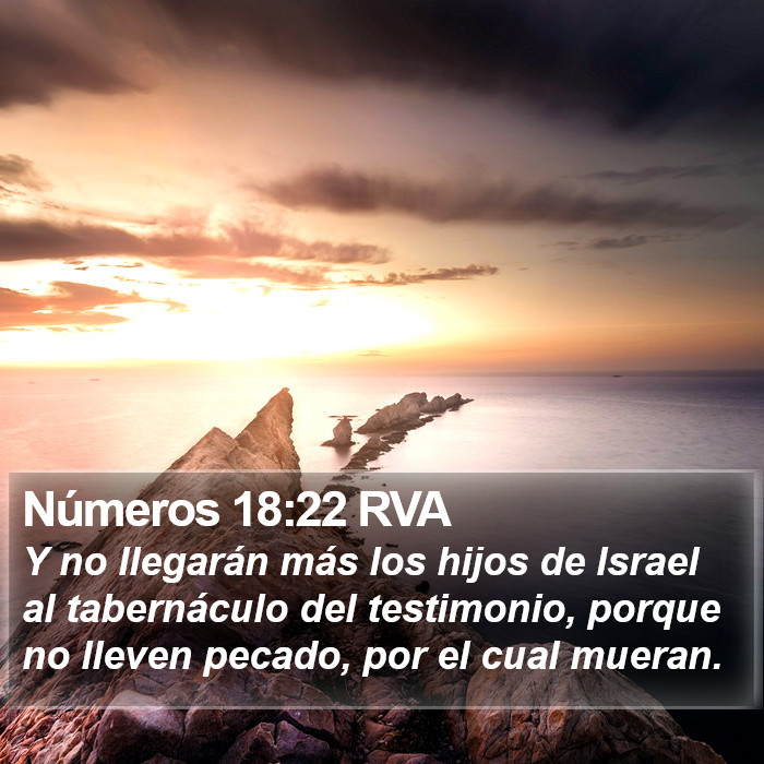Números 18:22 RVA Bible Study