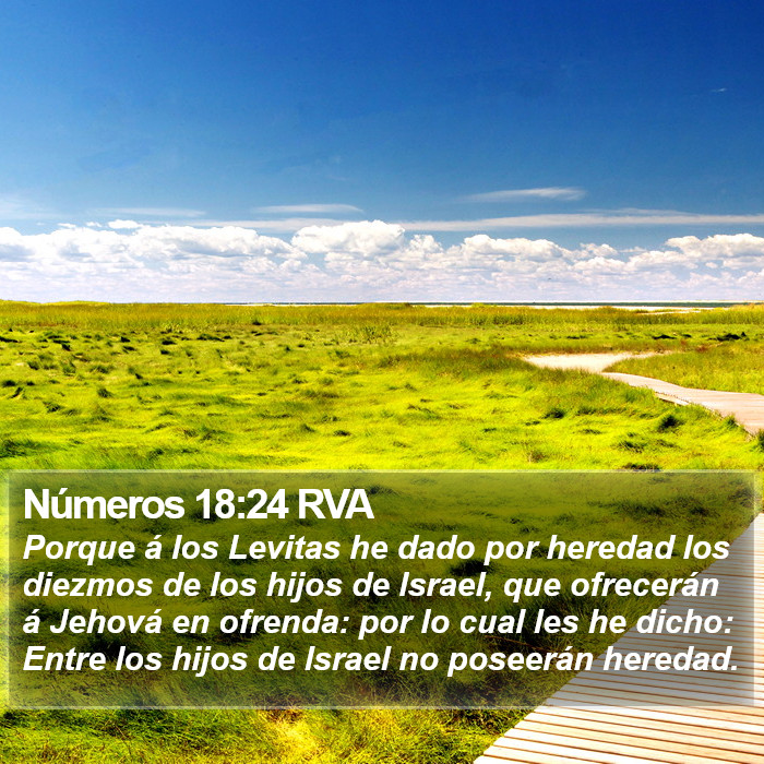 Números 18:24 RVA Bible Study