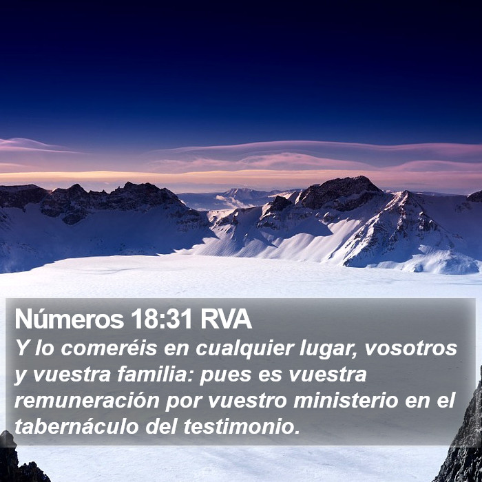 Números 18:31 RVA Bible Study