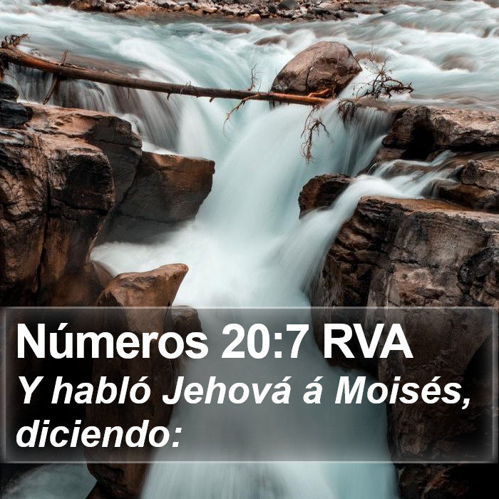 Números 20:7 RVA Bible Study