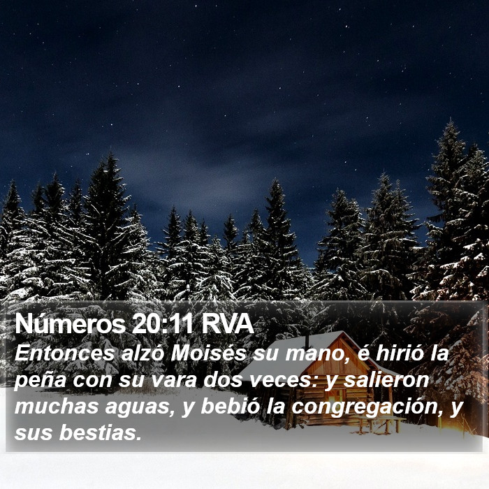 Números 20:11 RVA Bible Study