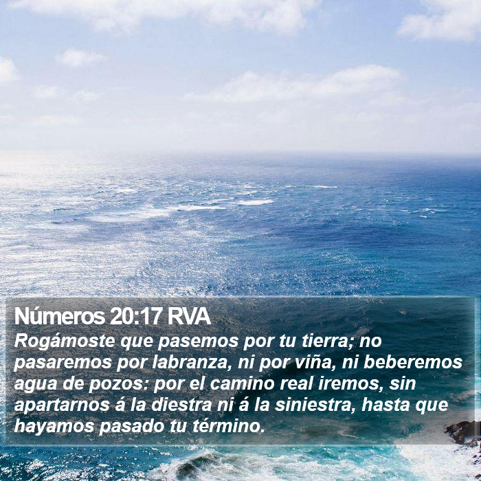 Números 20:17 RVA Bible Study