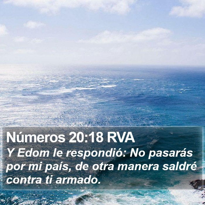 Números 20:18 RVA Bible Study