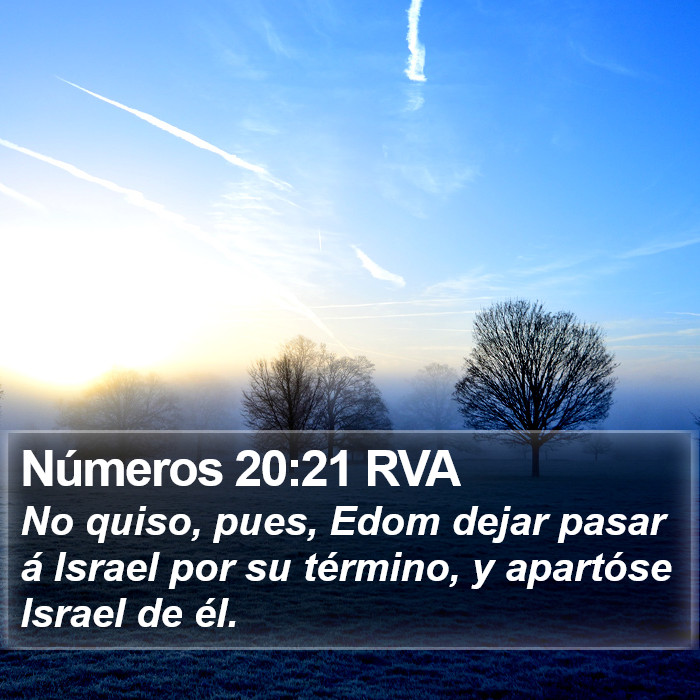 Números 20:21 RVA Bible Study
