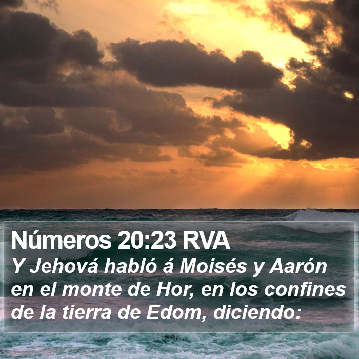 Números 20:23 RVA Bible Study