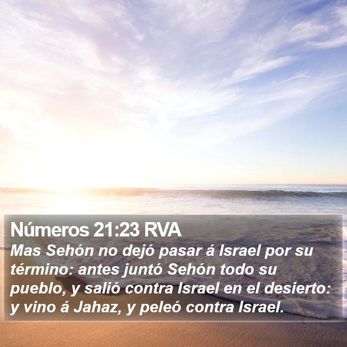 Números 21:23 RVA Bible Study