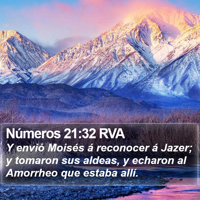 Números 21:32 RVA Bible Study