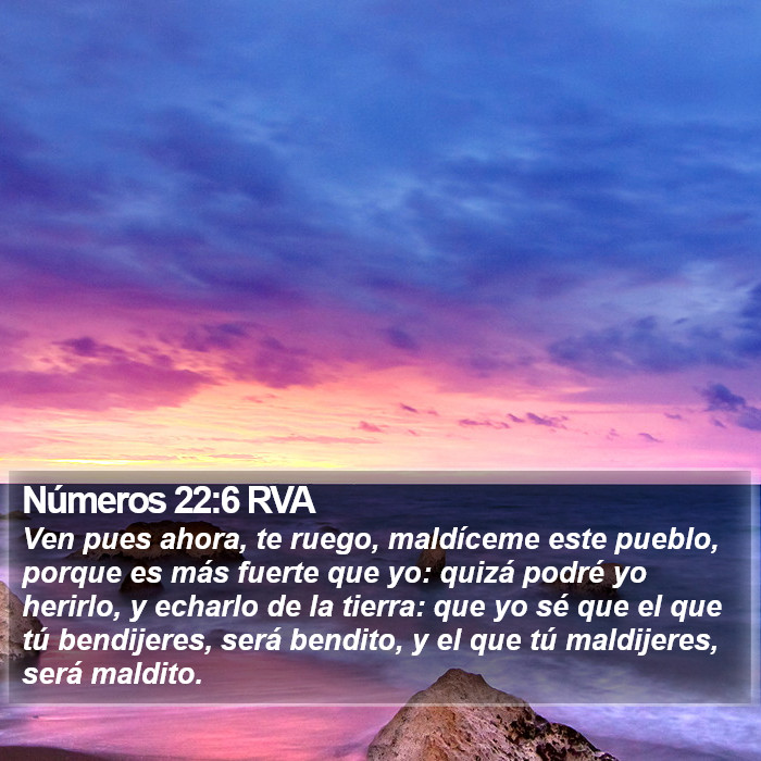 Números 22:6 RVA Bible Study