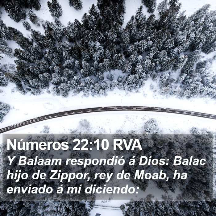 Números 22:10 RVA Bible Study