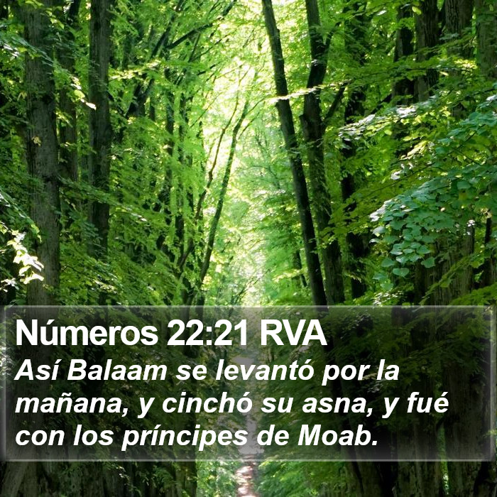 Números 22:21 RVA Bible Study