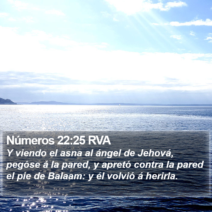 Números 22:25 RVA Bible Study