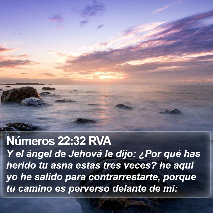 Números 22:32 RVA Bible Study