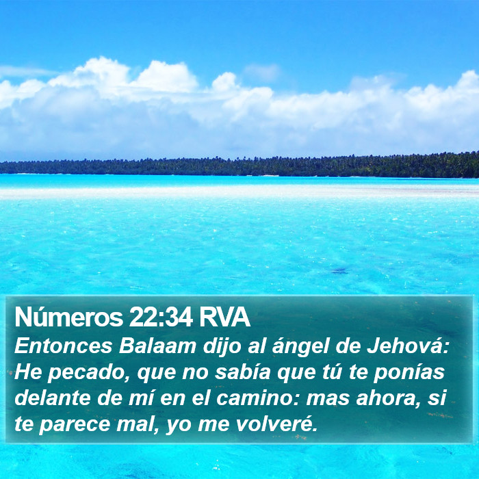 Números 22:34 RVA Bible Study