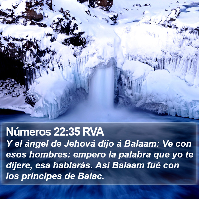 Números 22:35 RVA Bible Study