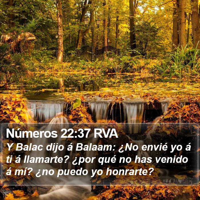 Números 22:37 RVA Bible Study