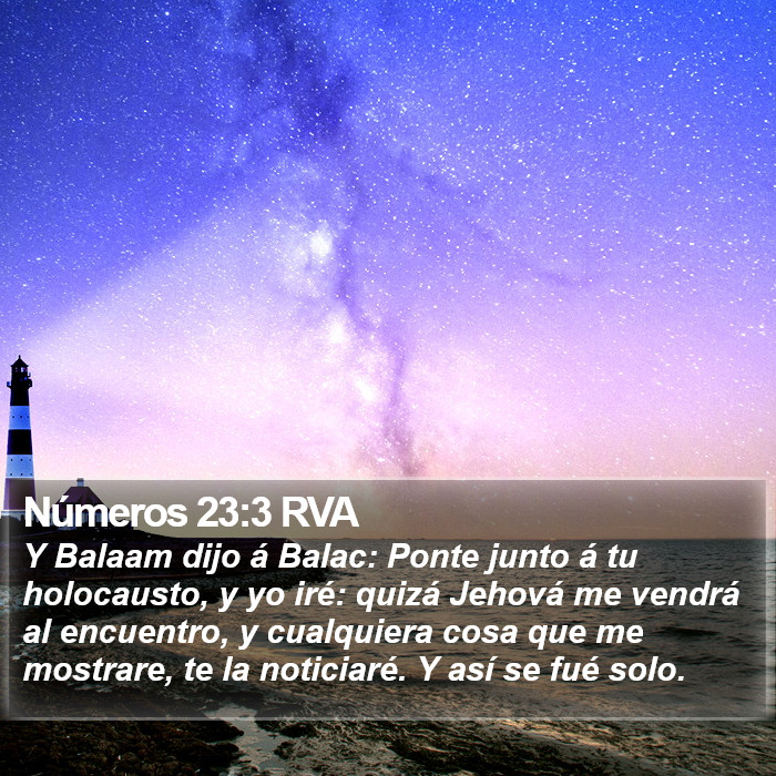 Números 23:3 RVA Bible Study