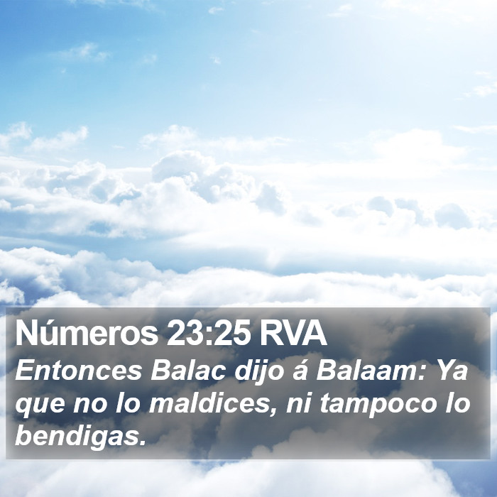 Números 23:25 RVA Bible Study