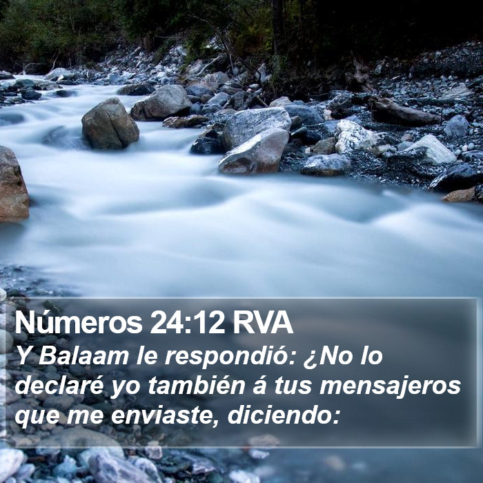 Números 24:12 RVA Bible Study