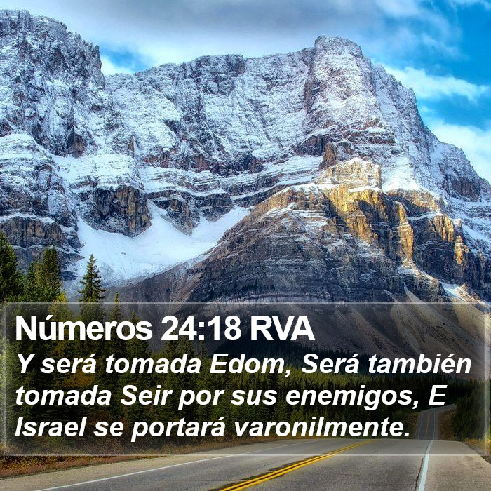 Números 24:18 RVA Bible Study