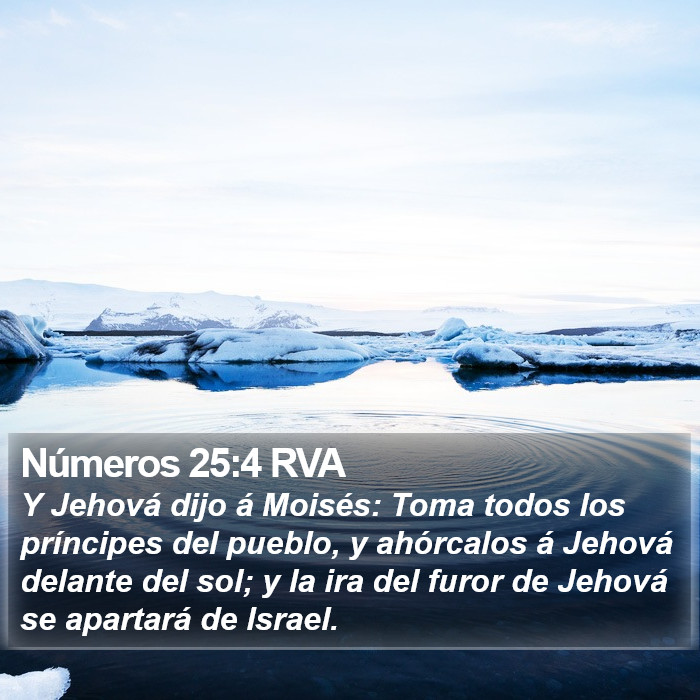 Números 25:4 RVA Bible Study