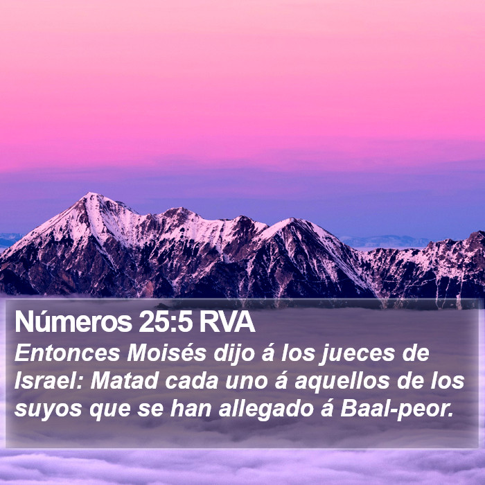 Números 25:5 RVA Bible Study