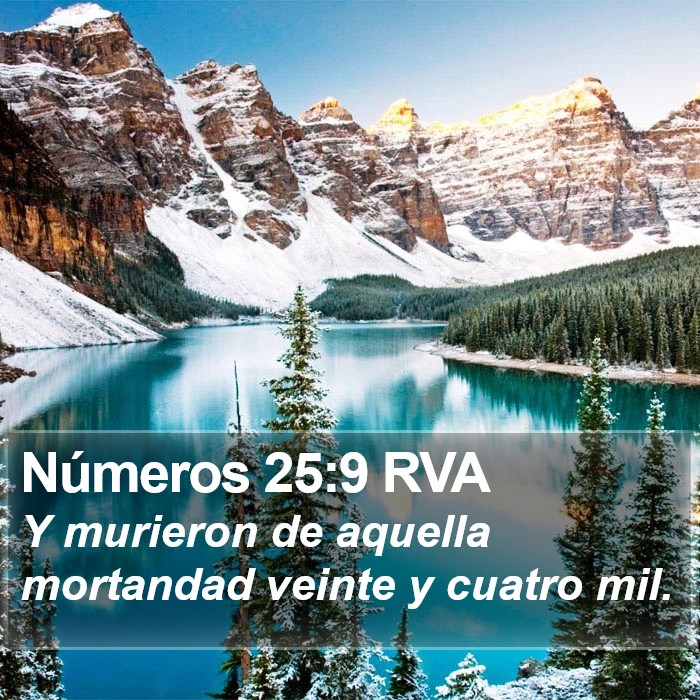 Números 25:9 RVA Bible Study