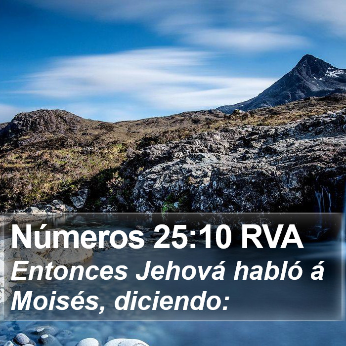 Números 25:10 RVA Bible Study