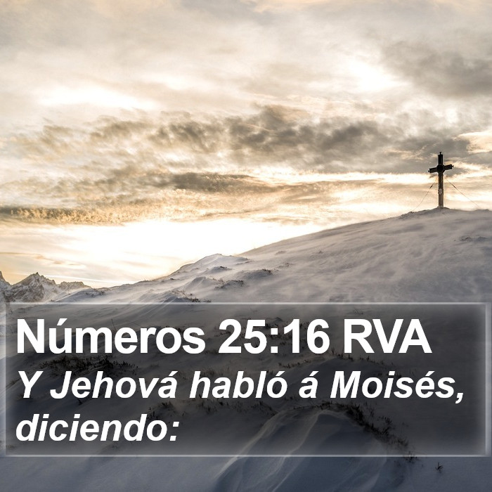 Números 25:16 RVA Bible Study